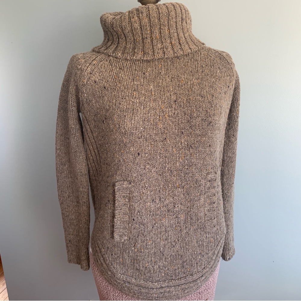 Cynthia Rowley Chunky Turtleneck Women's Small Wool Blend Sweater w/Pocket